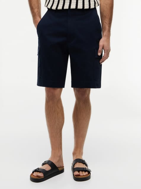 Tommy Hilfiger – Locker geschnittene Cargo-Shorts aus Twill in Dunkelblau - view 1