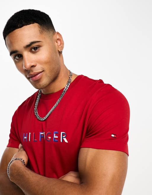 Tommy Hilfiger Locker geschnittenes T Shirt in Rot ASOS