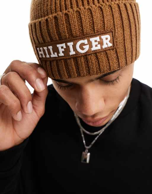 Tommy hilfiger store logo beanie