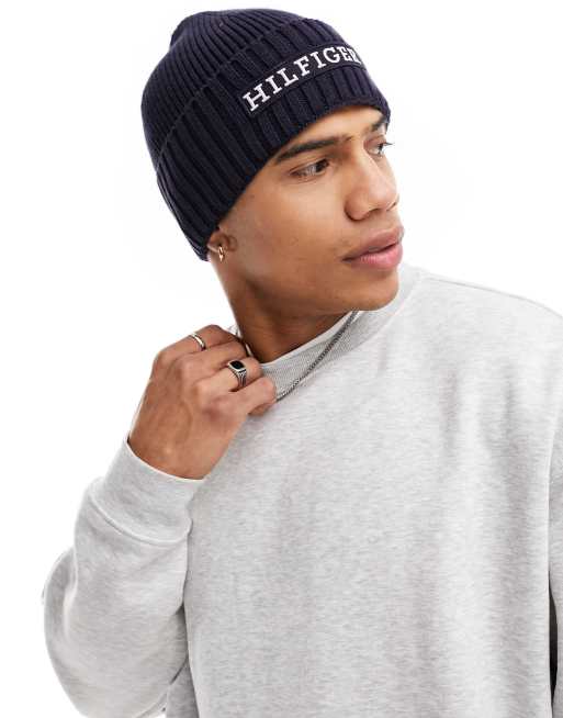 Tommy hilfiger store logo beanie