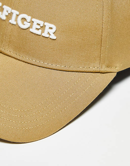 Tommy Hilfiger logo cap in khaki | ASOS