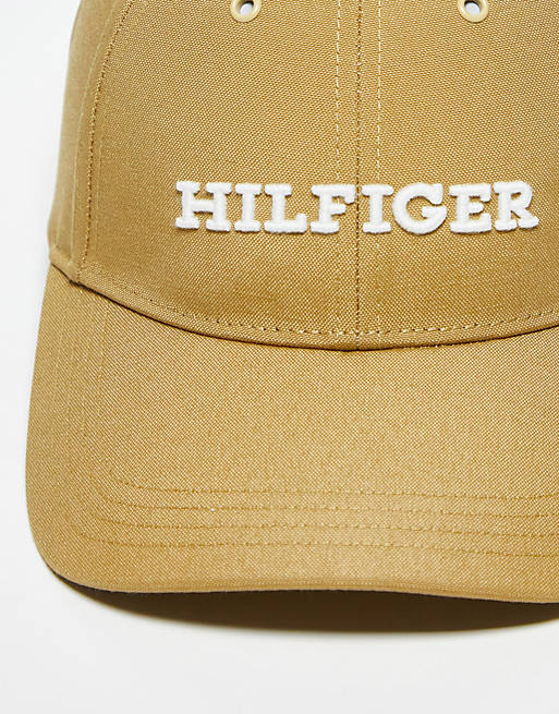Tommy Hilfiger logo cap in khaki | ASOS