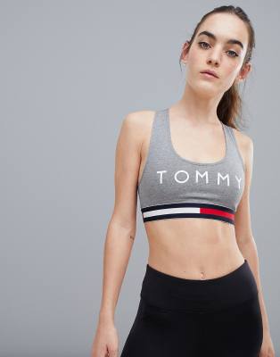 tommy hilfiger logo crop top