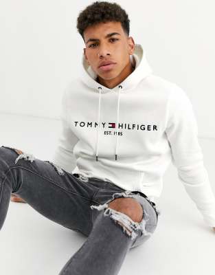 tommy jeans white hoodie