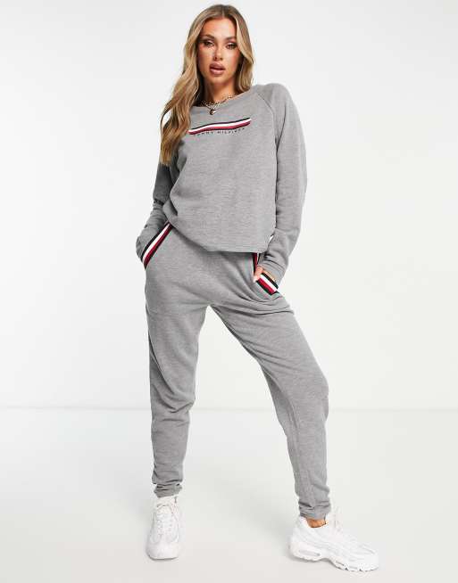 Womens grey hot sale tommy hilfiger joggers