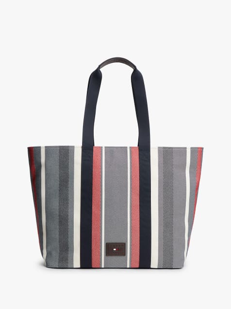 Tommy Hilfiger Logo patch jacquard tote bag in multi - view 1