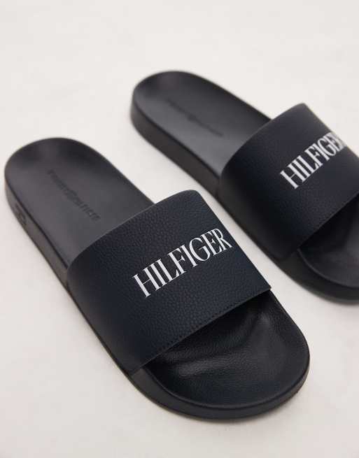 Tommy Hilfiger logo slides in navy, 3 of 4