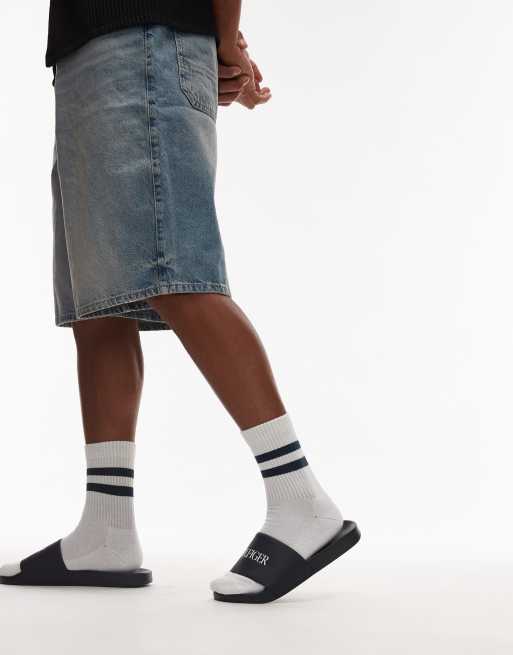 Tommy Hilfiger logo slides in navy, 4 of 4