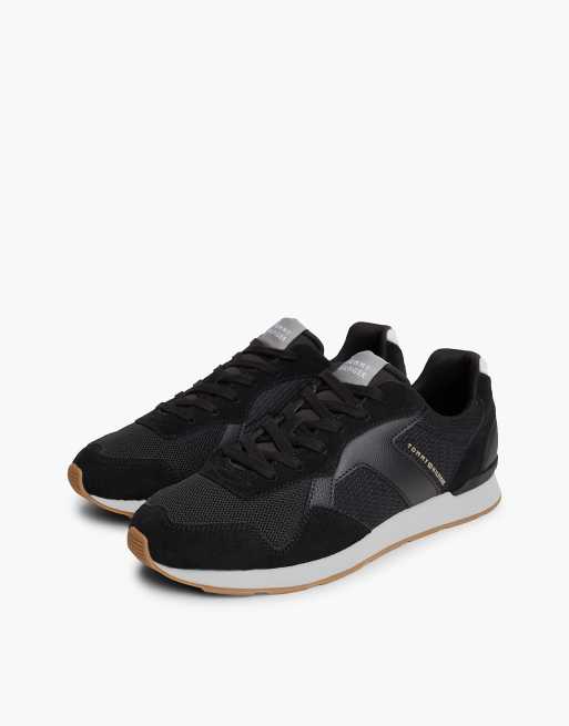 Tommy Hilfiger Logo-Sneaker mit Materialmix in Hydrogen Grey, 2 von 7