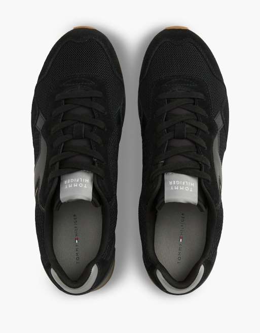 Tommy Hilfiger Logo-Sneaker mit Materialmix in Hydrogen Grey, 3 von 7