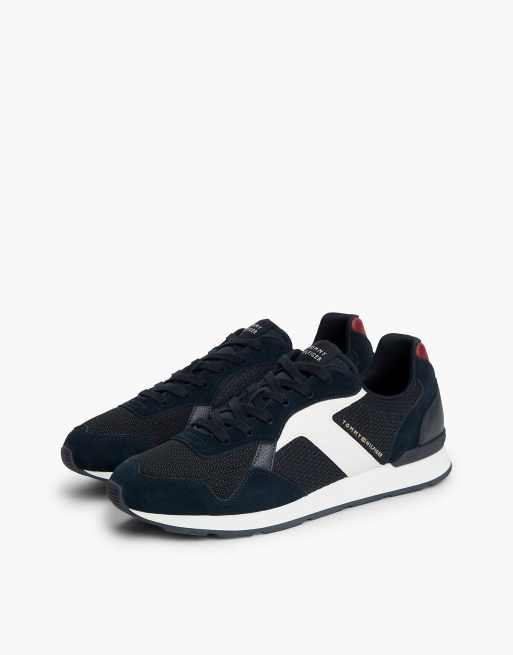 Tommy Hilfiger Logo-Sneaker mit Materialmix in RWB, 2 von 7