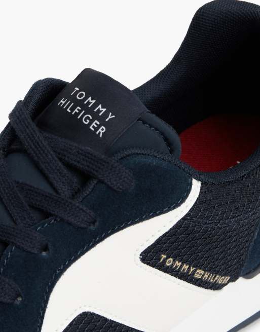 Tommy Hilfiger Logo-Sneaker mit Materialmix in RWB, 6 von 7