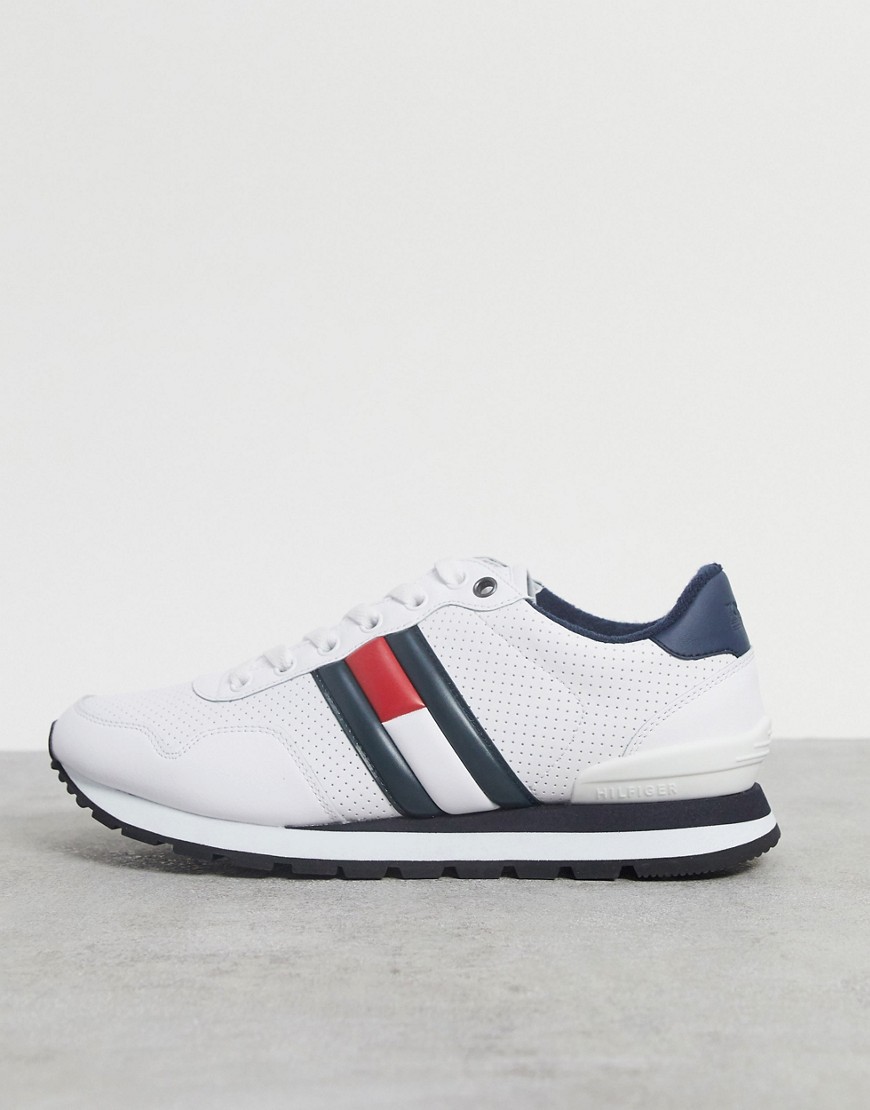 Tommy Hilfiger logo sneakers in white