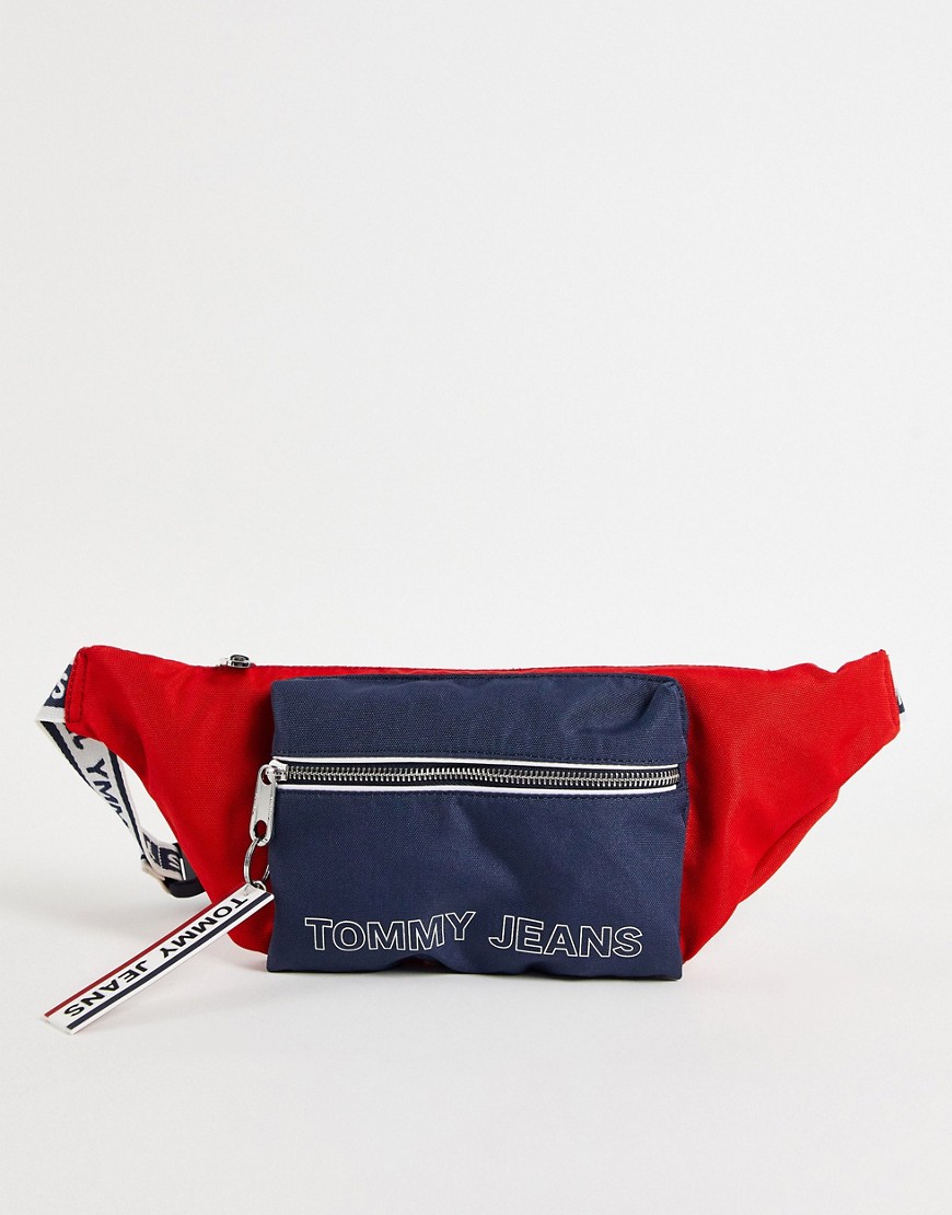 Tommy Hilfiger logo strap crossbody bag in red
