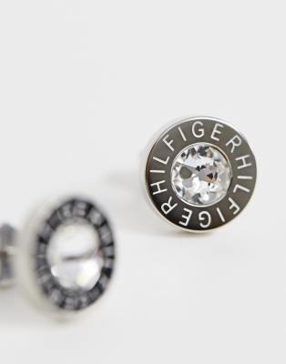 tommy hilfiger earrings silver