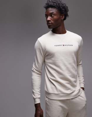 Tommy Hilfiger Logo Sweatshirt In Gray