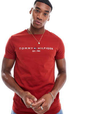 Tommy Hilfiger Tommy Hilfiger logo t-shirt in red