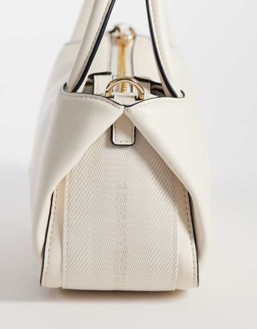 Tommy Hilfiger logo tape strap mini bag in soft cream, 4 of 4