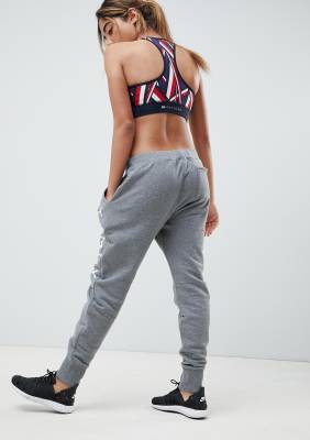 Tommy Hilfiger Logo Joggers in Grey - ASOS Price Checker