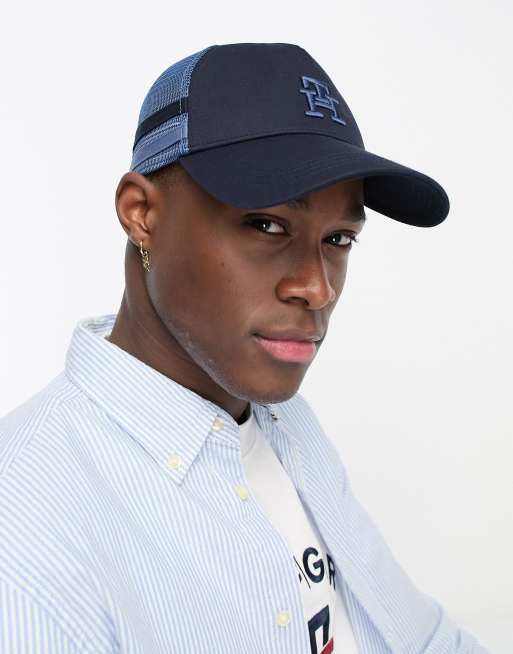 Tommy Hilfiger logo trucker cap | ASOS blue in