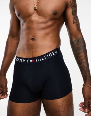 Tommy Hilfiger logo waistband  trunks in navy