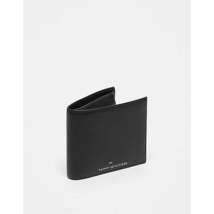 Tommy Hilfiger logo wallet with coin pouch in black ASOS