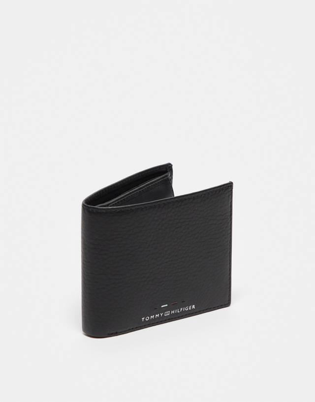 Tommy Hilfiger - logo wallet with coin pouch in black