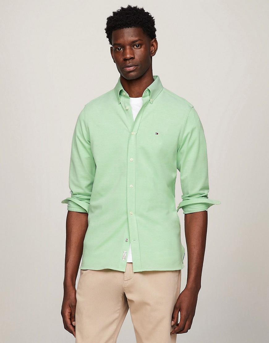 Tommy Hilfiger Long sleeve Shirt in Green White