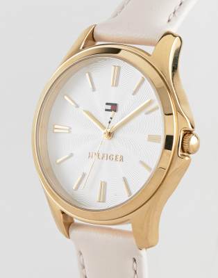 tommy hilfiger watch genuine leather