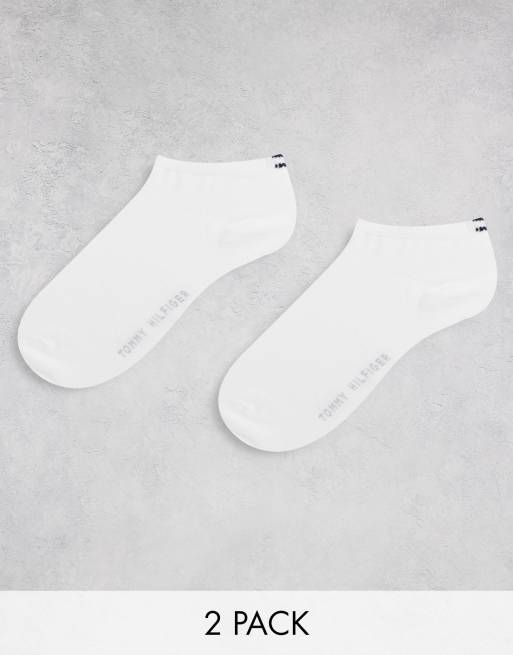 Tommy Hilfiger - Lot de 2 paires de chaussettes pour baskets - Blanc
