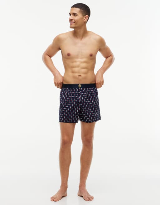 Tommy Hilfiger lot de 3 caleçons tissés TH crest multicolores, 3 de 7