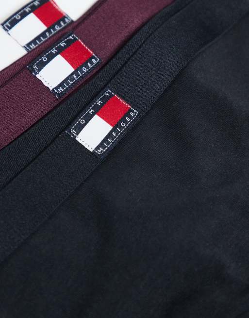 Tommy Hilfiger - Lot de 5 strings à détail drapeau - Rouge, rose, blanc, bordeaux et noir, 2 de 3