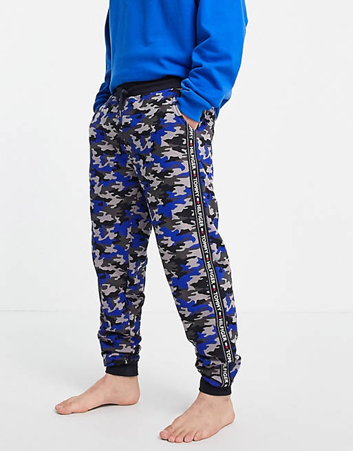 Tommy Hilfiger lounge jogger camo with small logo in navy