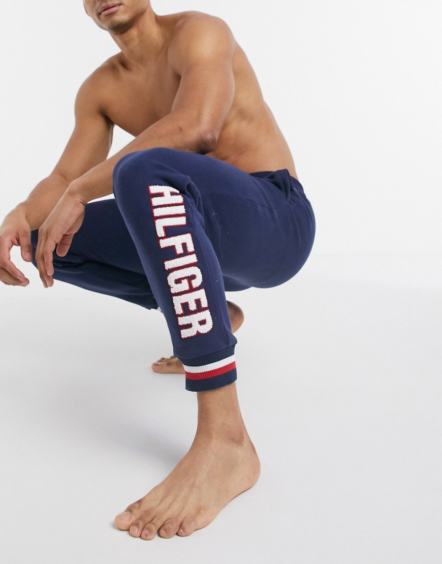 Tommy Hilfiger lounge jogger with leg logo-Navy