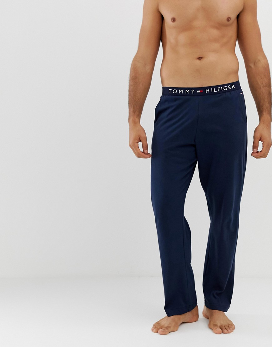 Tommy Hilfiger lounge joggers with comfort logo waistband in navy
