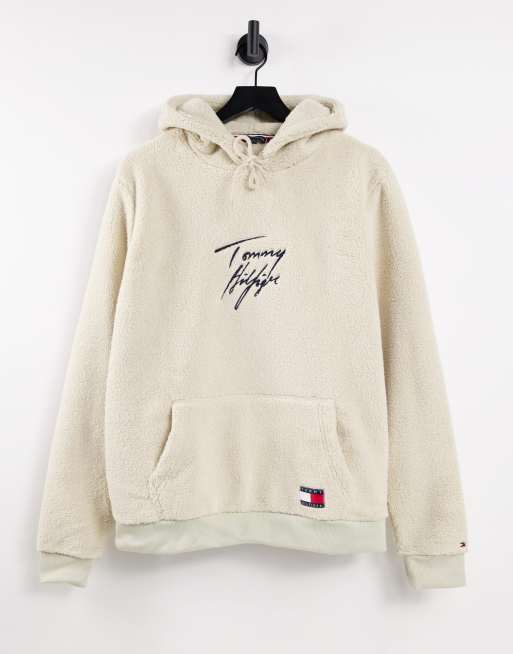 Tommy hilfiger on sale borg hoodie