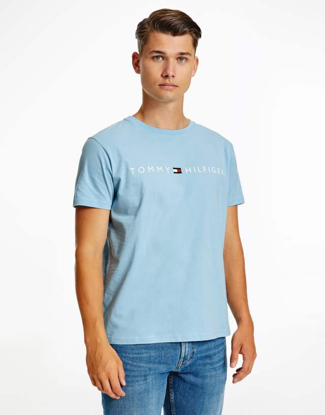 Tommy Hilfiger lounge logo t-shirt in blue