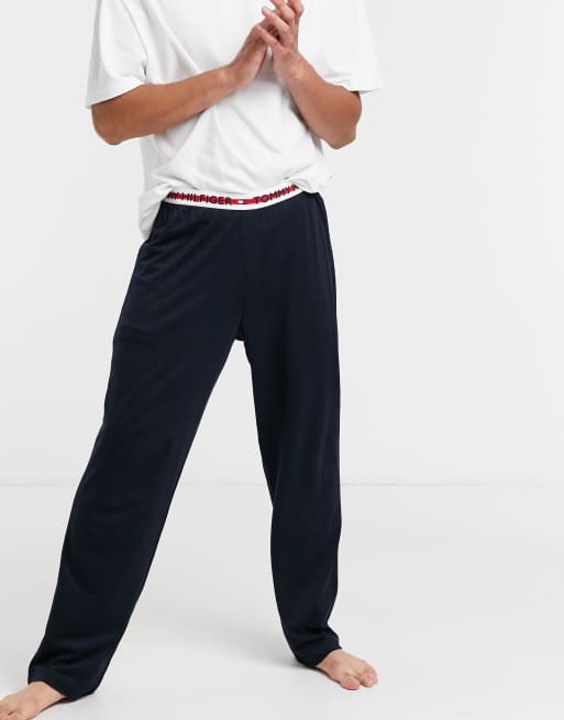 Download Tommy Hilfiger lounge pants in navy with logo taping ...