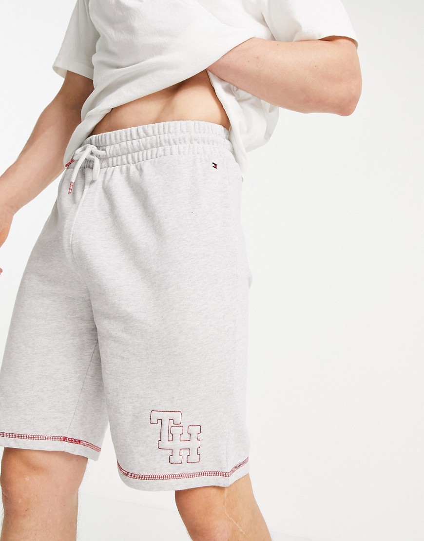 Tommy Hilfiger lounge shorts with logo in gray-Grey