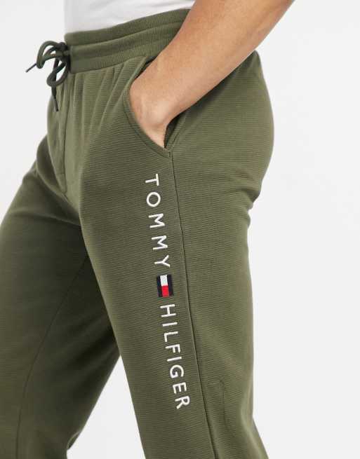 Tommy Hilfiger lounge sweatpants in olive with side logo