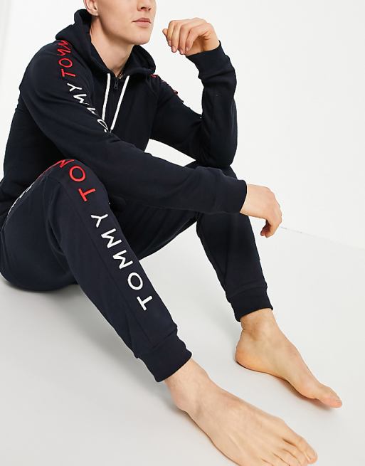 Tommy Hilfiger lounge sweatpants with logo in navy | ASOS