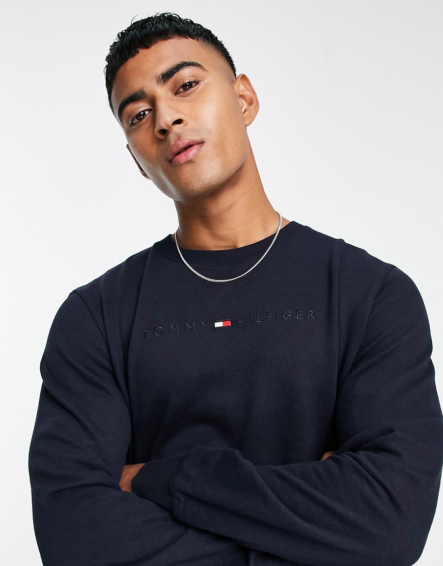 Tommy Hilfiger lounge sweatshirt in navy - part of a set