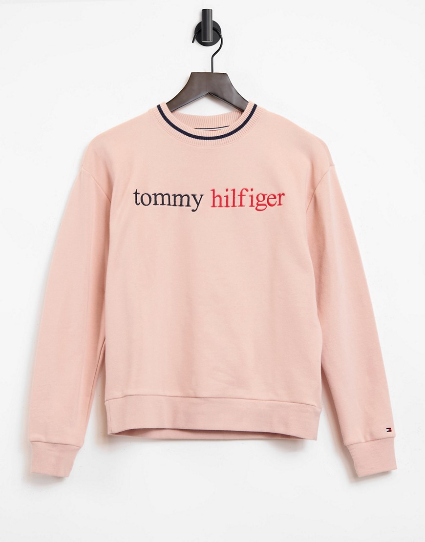 Tommy Hilfiger lounge sweatshirt in pink