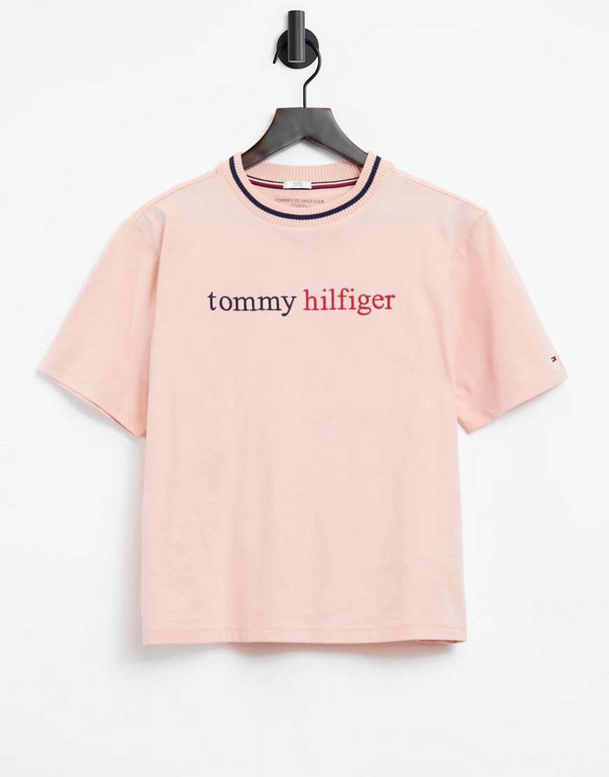 Tommy Hilfiger lounge t-shirt in pink
