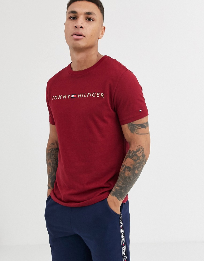 Tommy Hilfiger lounge t-shirt in red with chest logo