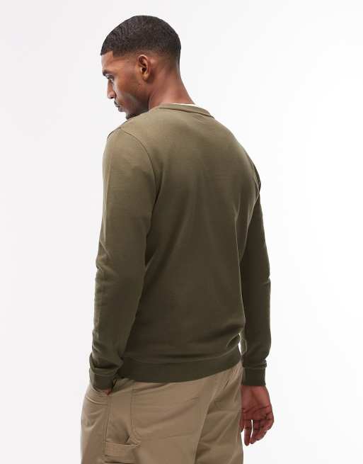 Tommy Hilfiger loungewear long sleeve t-shirt in khaki, 5 of 5