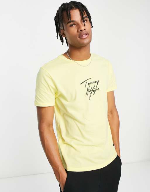 Tommy hilfiger clearance t shirts yellow