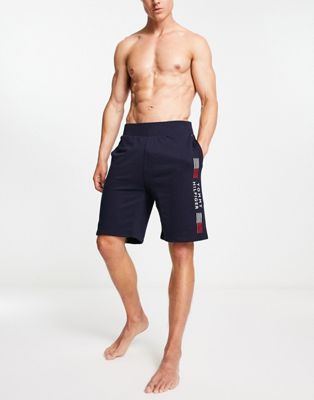Tommy Hilfiger loungewear shorts in navy co-ord - ASOS Price Checker