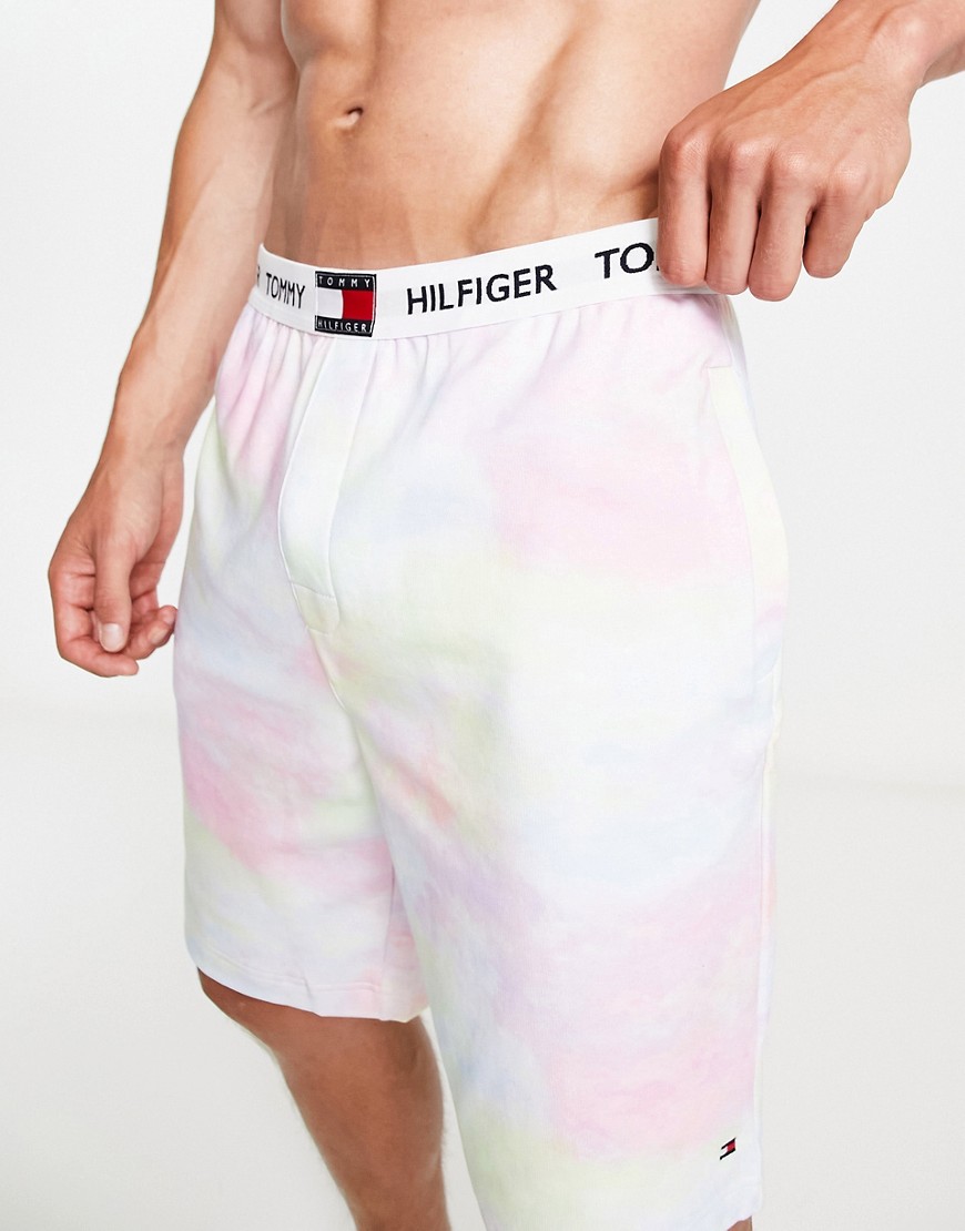 Tommy Hilfiger Loungewear Shorts In Tie Dye Co-Ord-Multi