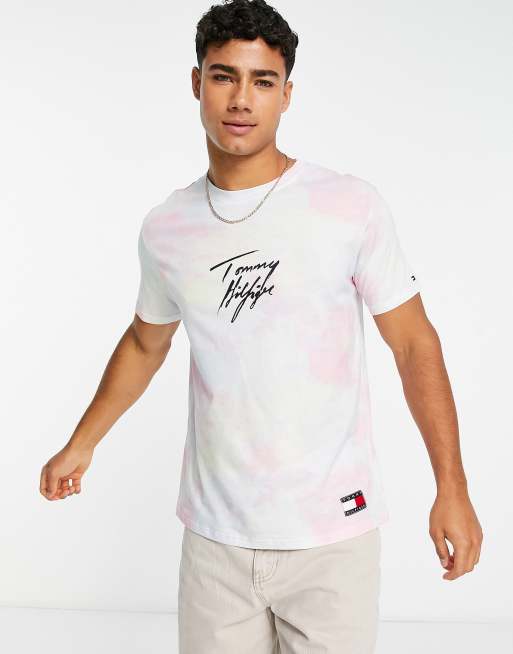 Tie dye tommy store hilfiger shirt